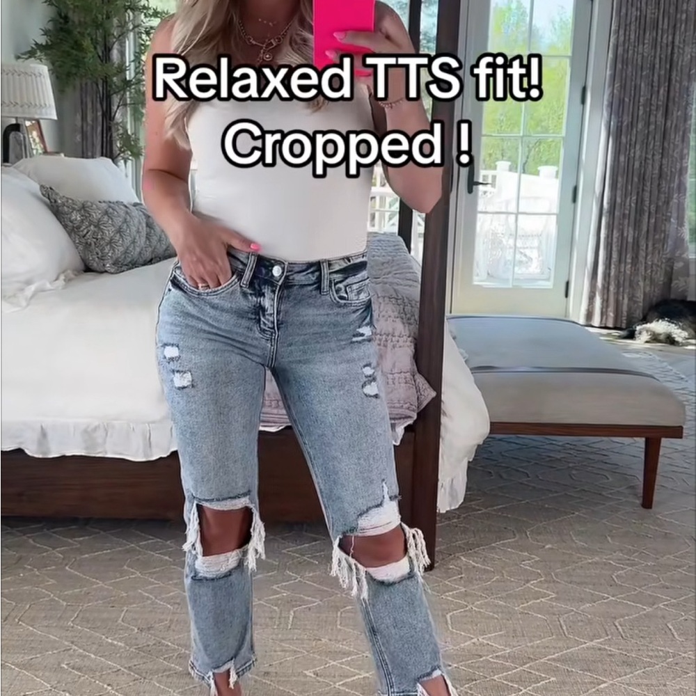 Lovervet brand crop jeans! They are stretchy and very comfortable.